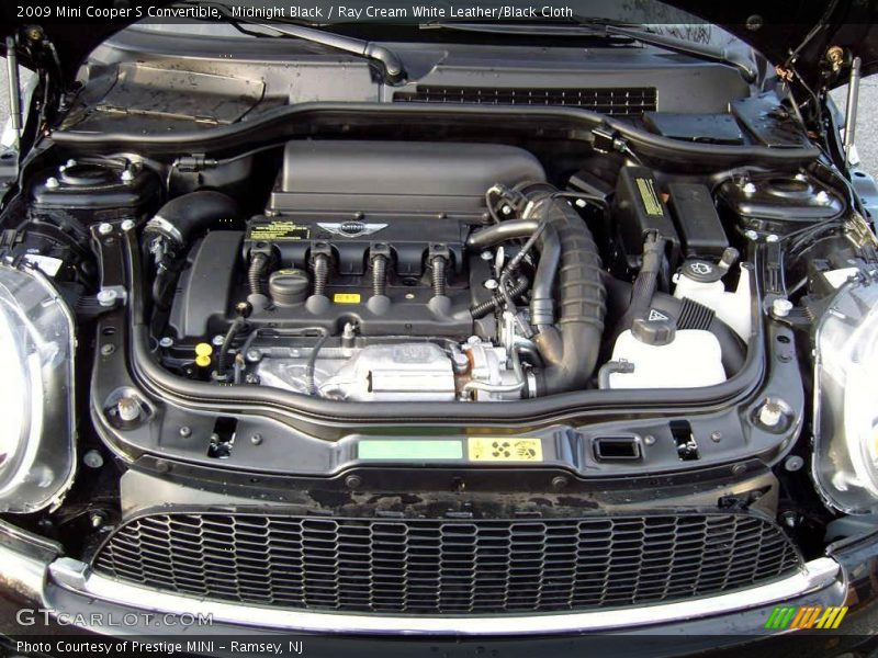 Midnight Black / Ray Cream White Leather/Black Cloth 2009 Mini Cooper S Convertible