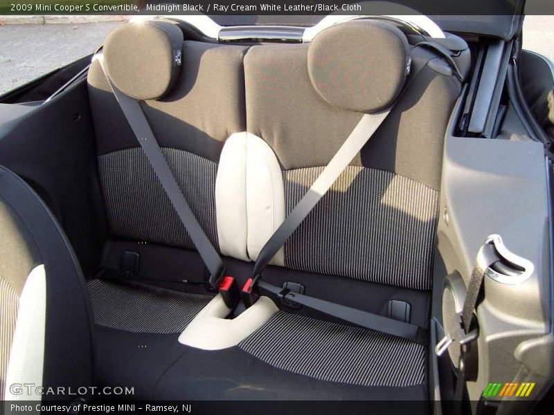 Midnight Black / Ray Cream White Leather/Black Cloth 2009 Mini Cooper S Convertible