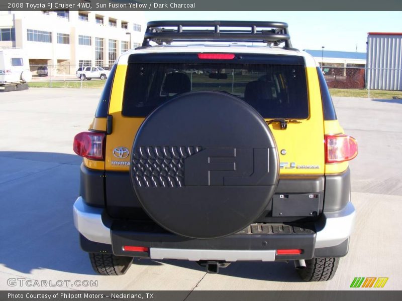 Sun Fusion Yellow / Dark Charcoal 2008 Toyota FJ Cruiser 4WD