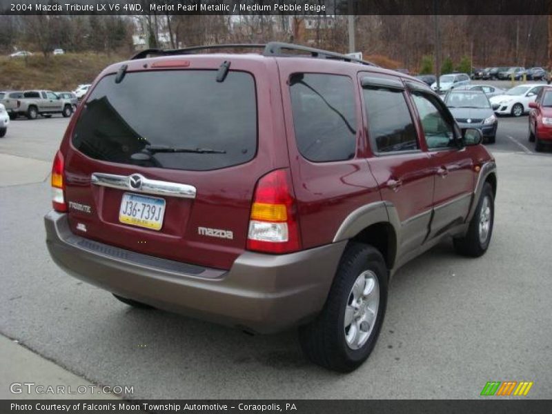 Merlot Pearl Metallic / Medium Pebble Beige 2004 Mazda Tribute LX V6 4WD