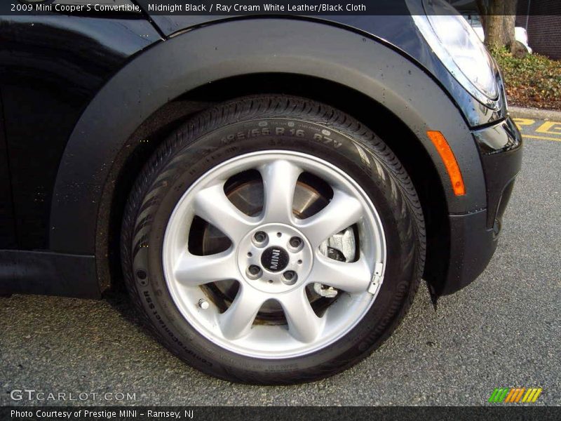 Midnight Black / Ray Cream White Leather/Black Cloth 2009 Mini Cooper S Convertible