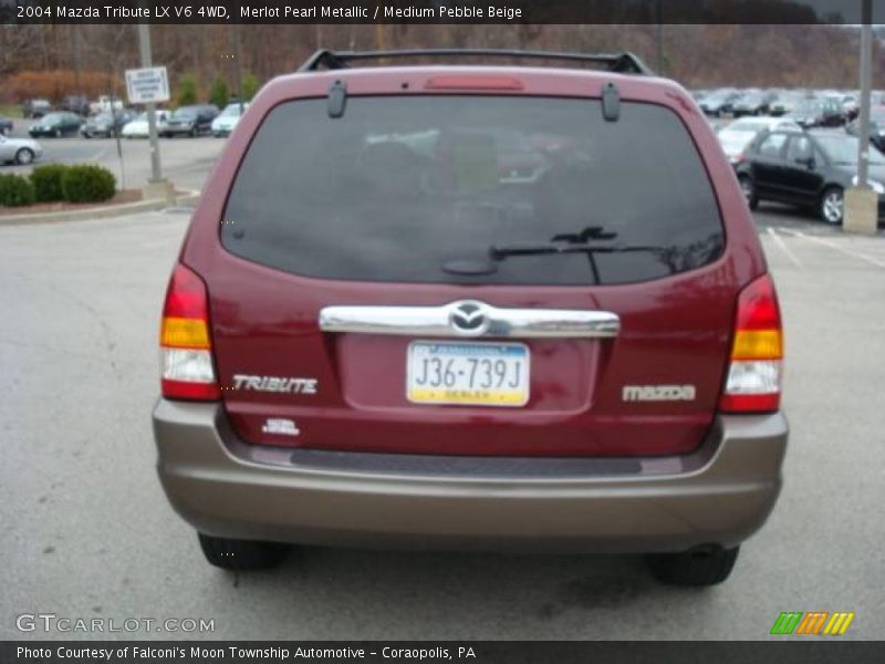 Merlot Pearl Metallic / Medium Pebble Beige 2004 Mazda Tribute LX V6 4WD