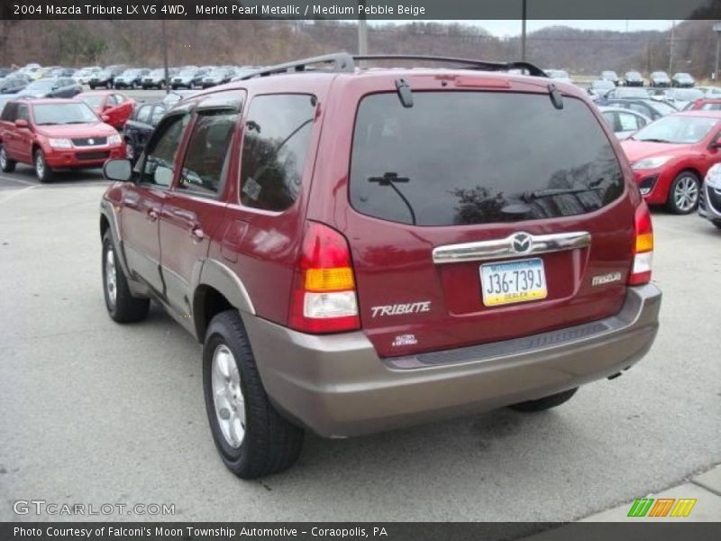 Merlot Pearl Metallic / Medium Pebble Beige 2004 Mazda Tribute LX V6 4WD