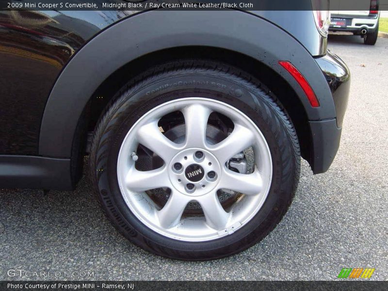 Midnight Black / Ray Cream White Leather/Black Cloth 2009 Mini Cooper S Convertible