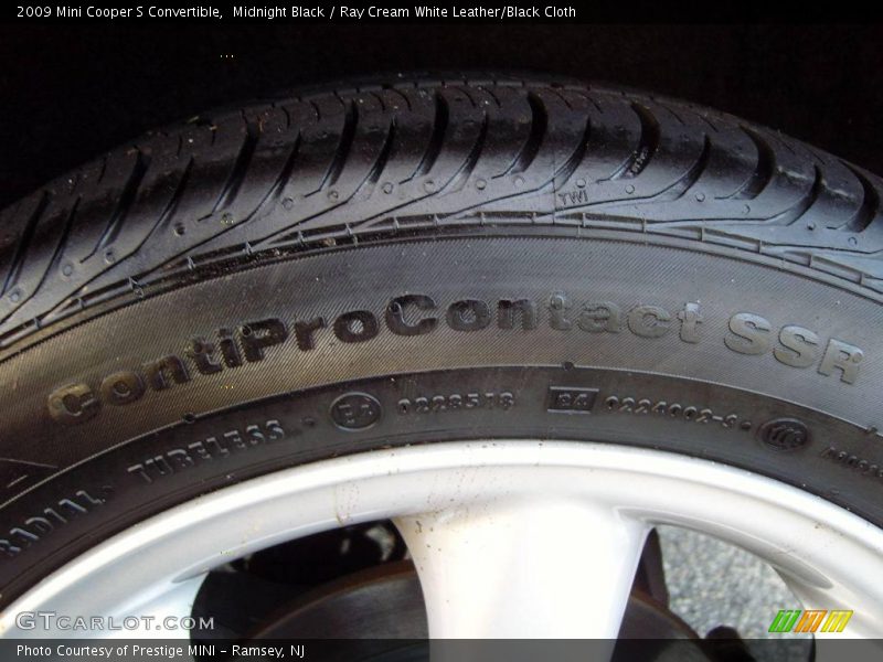 Midnight Black / Ray Cream White Leather/Black Cloth 2009 Mini Cooper S Convertible