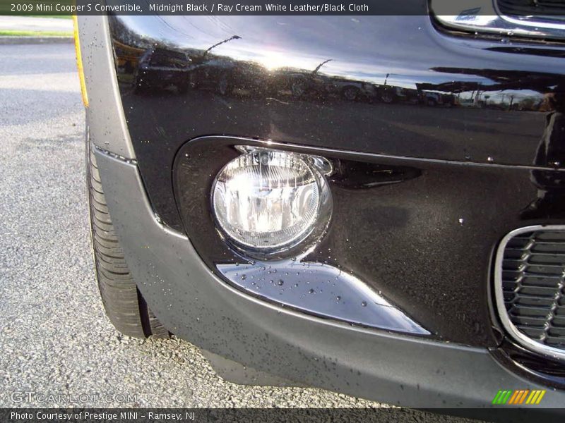 Midnight Black / Ray Cream White Leather/Black Cloth 2009 Mini Cooper S Convertible