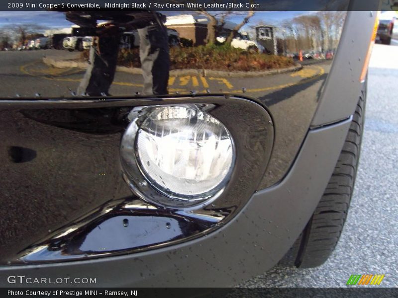 Midnight Black / Ray Cream White Leather/Black Cloth 2009 Mini Cooper S Convertible