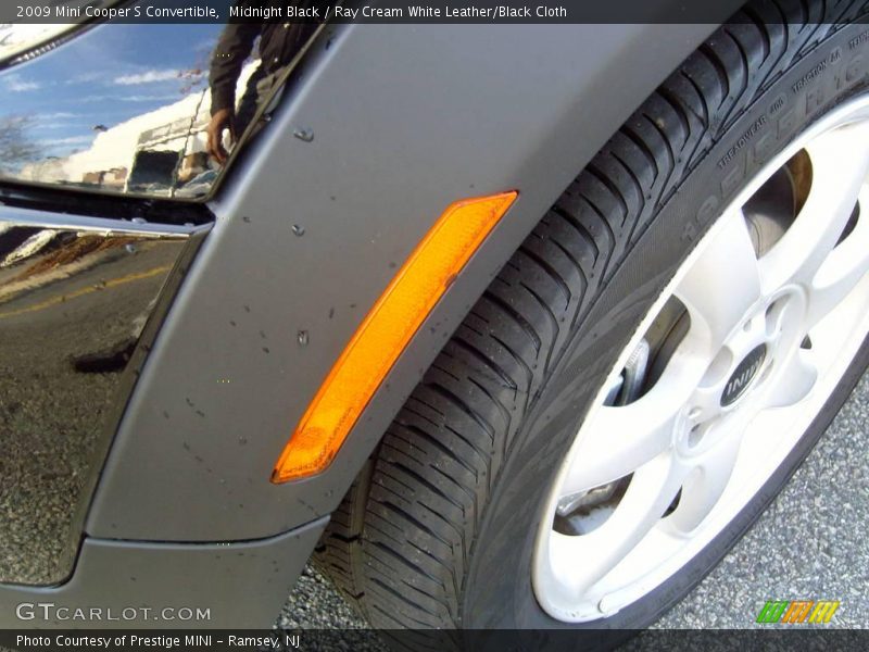 Midnight Black / Ray Cream White Leather/Black Cloth 2009 Mini Cooper S Convertible