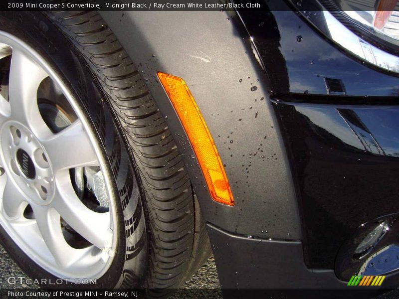 Midnight Black / Ray Cream White Leather/Black Cloth 2009 Mini Cooper S Convertible