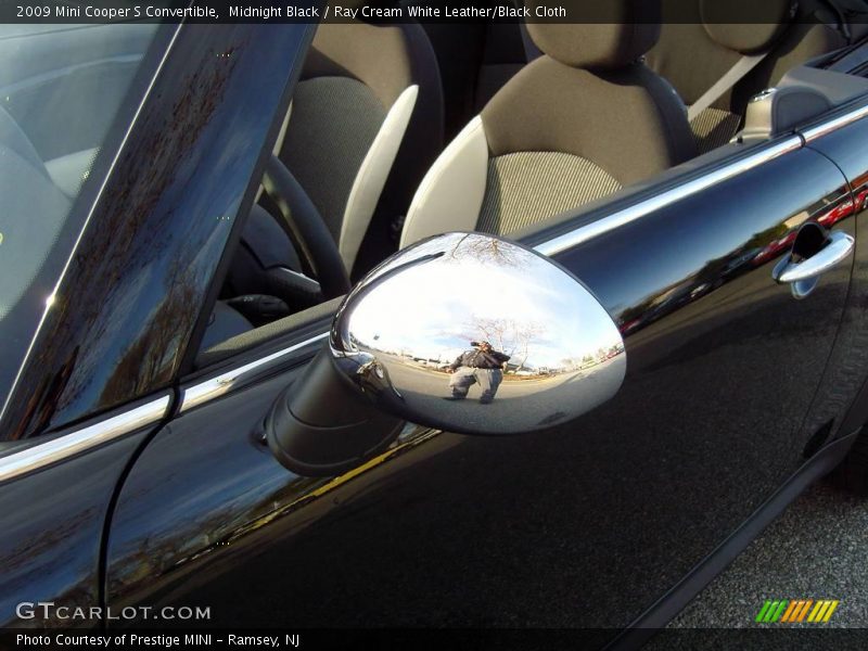 Midnight Black / Ray Cream White Leather/Black Cloth 2009 Mini Cooper S Convertible