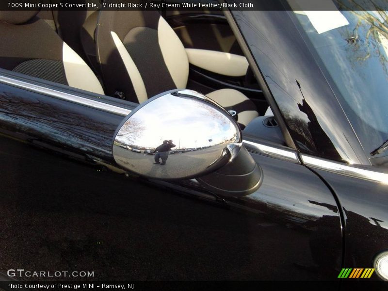 Midnight Black / Ray Cream White Leather/Black Cloth 2009 Mini Cooper S Convertible