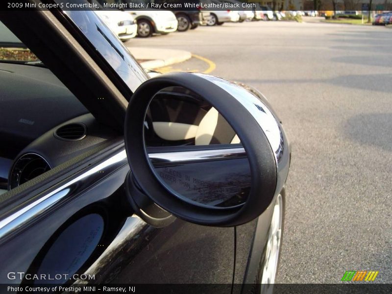 Midnight Black / Ray Cream White Leather/Black Cloth 2009 Mini Cooper S Convertible