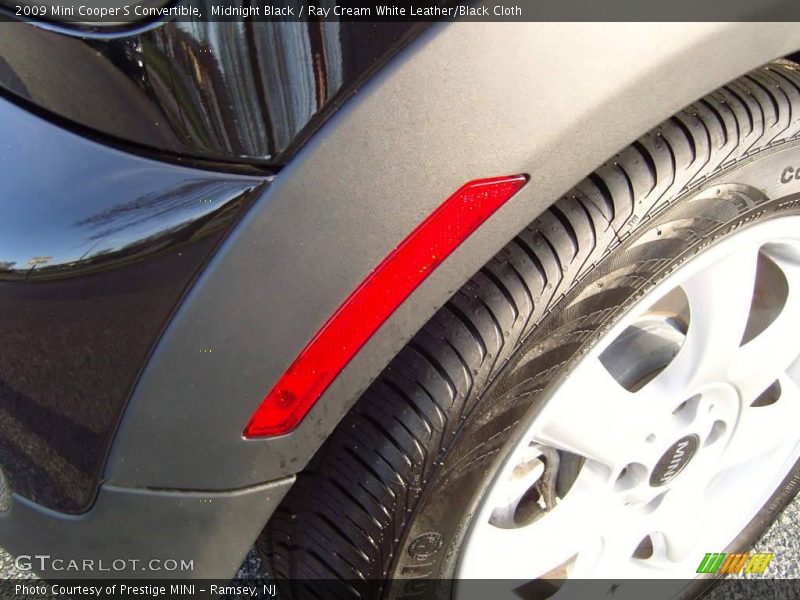 Midnight Black / Ray Cream White Leather/Black Cloth 2009 Mini Cooper S Convertible