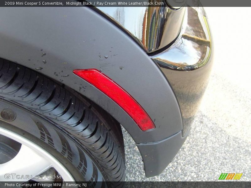 Midnight Black / Ray Cream White Leather/Black Cloth 2009 Mini Cooper S Convertible