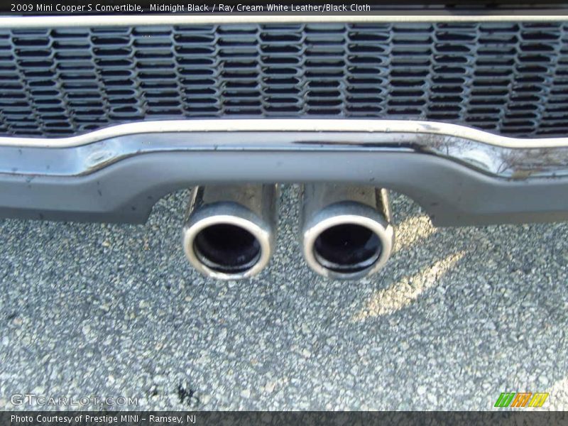 Midnight Black / Ray Cream White Leather/Black Cloth 2009 Mini Cooper S Convertible