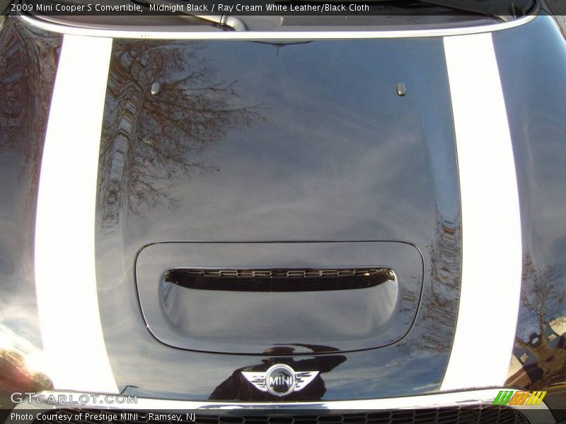 Midnight Black / Ray Cream White Leather/Black Cloth 2009 Mini Cooper S Convertible