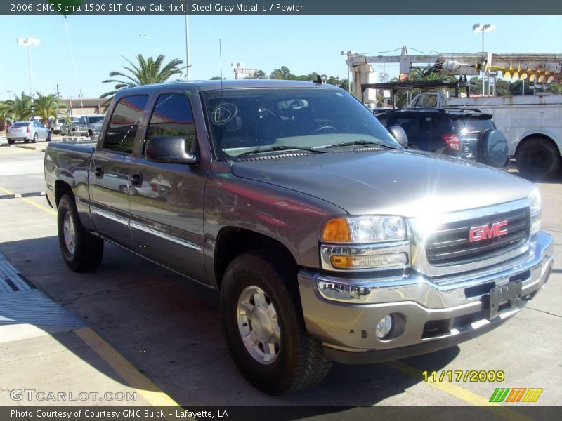 Steel Gray Metallic / Pewter 2006 GMC Sierra 1500 SLT Crew Cab 4x4