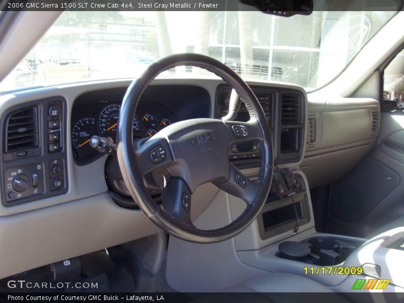 Steel Gray Metallic / Pewter 2006 GMC Sierra 1500 SLT Crew Cab 4x4