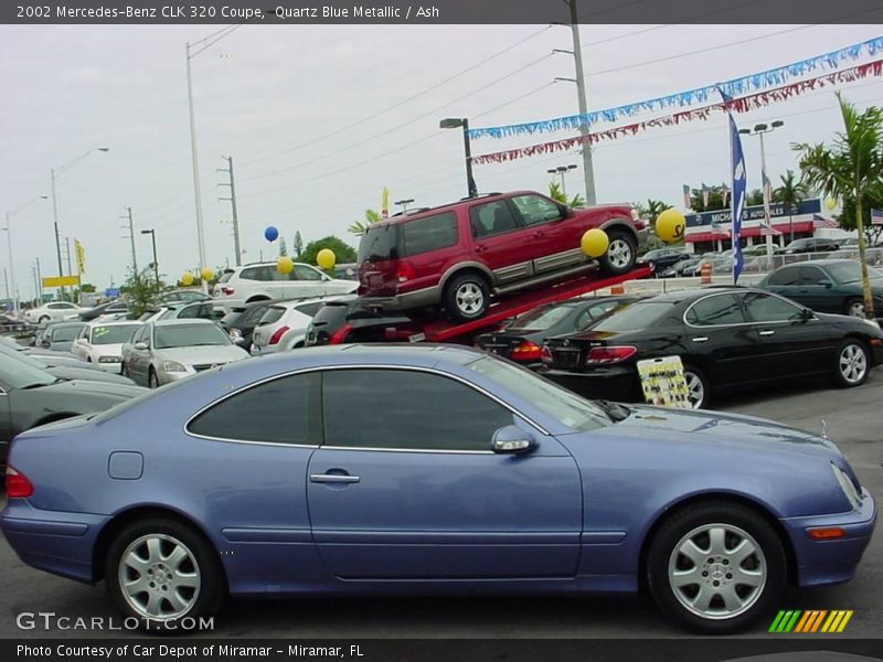 Quartz Blue Metallic / Ash 2002 Mercedes-Benz CLK 320 Coupe