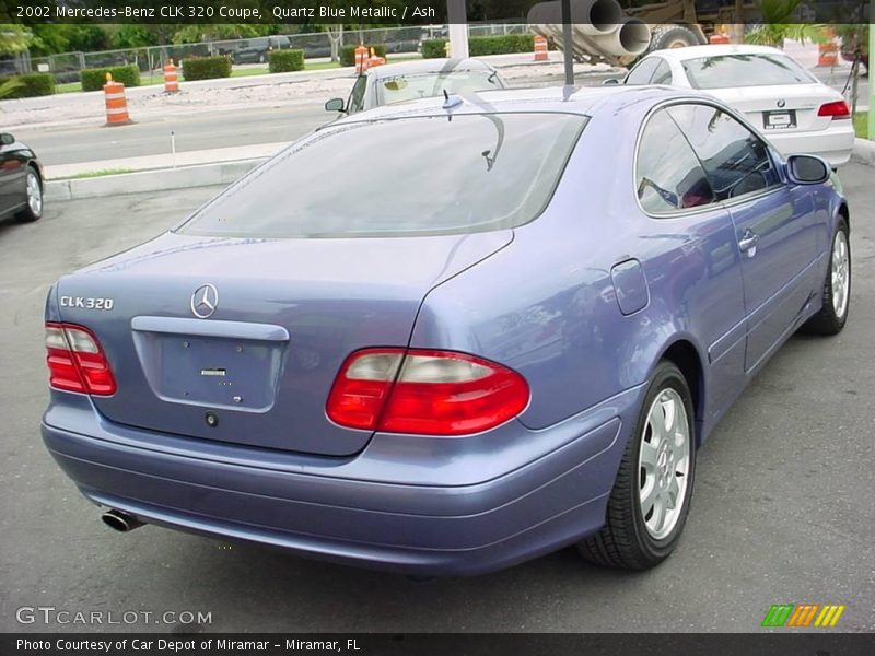 Quartz Blue Metallic / Ash 2002 Mercedes-Benz CLK 320 Coupe