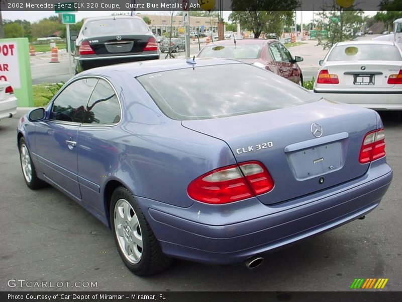 Quartz Blue Metallic / Ash 2002 Mercedes-Benz CLK 320 Coupe