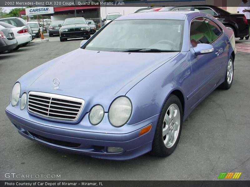 Quartz Blue Metallic / Ash 2002 Mercedes-Benz CLK 320 Coupe