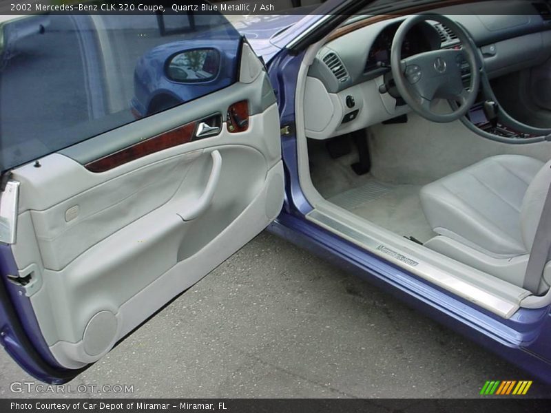 Quartz Blue Metallic / Ash 2002 Mercedes-Benz CLK 320 Coupe