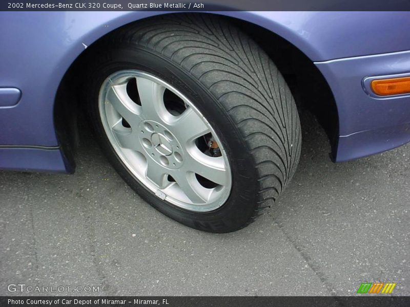 Quartz Blue Metallic / Ash 2002 Mercedes-Benz CLK 320 Coupe