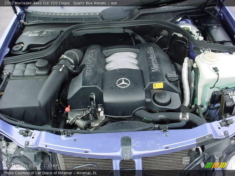 Quartz Blue Metallic / Ash 2002 Mercedes-Benz CLK 320 Coupe