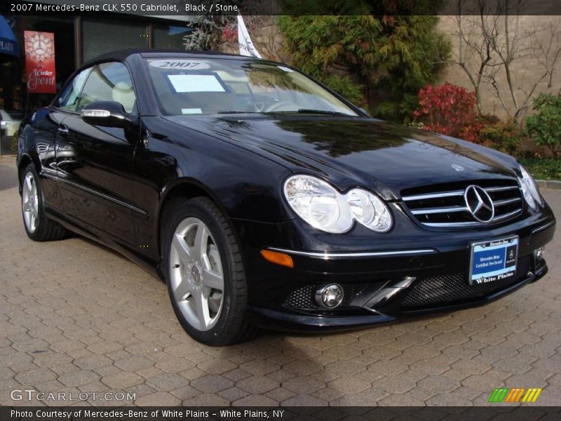 Black / Stone 2007 Mercedes-Benz CLK 550 Cabriolet