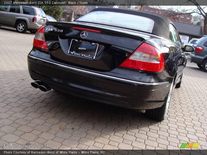 Black / Stone 2007 Mercedes-Benz CLK 550 Cabriolet