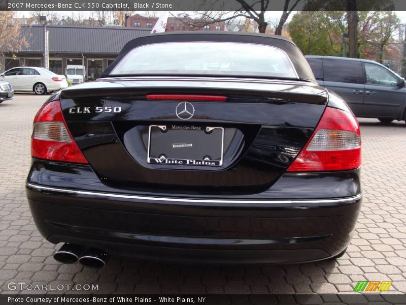 Black / Stone 2007 Mercedes-Benz CLK 550 Cabriolet