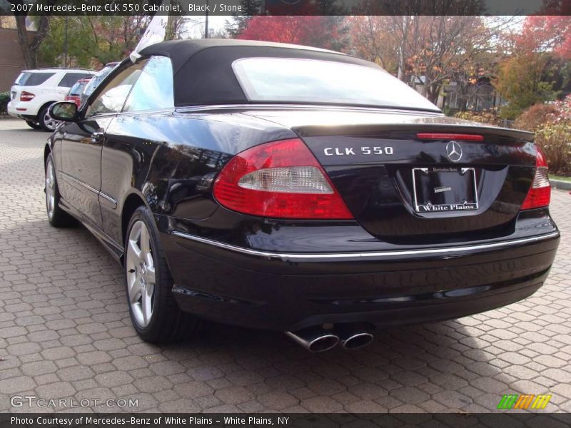 Black / Stone 2007 Mercedes-Benz CLK 550 Cabriolet