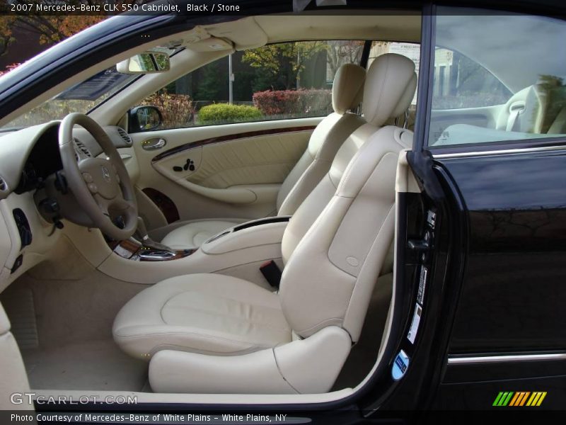 Black / Stone 2007 Mercedes-Benz CLK 550 Cabriolet