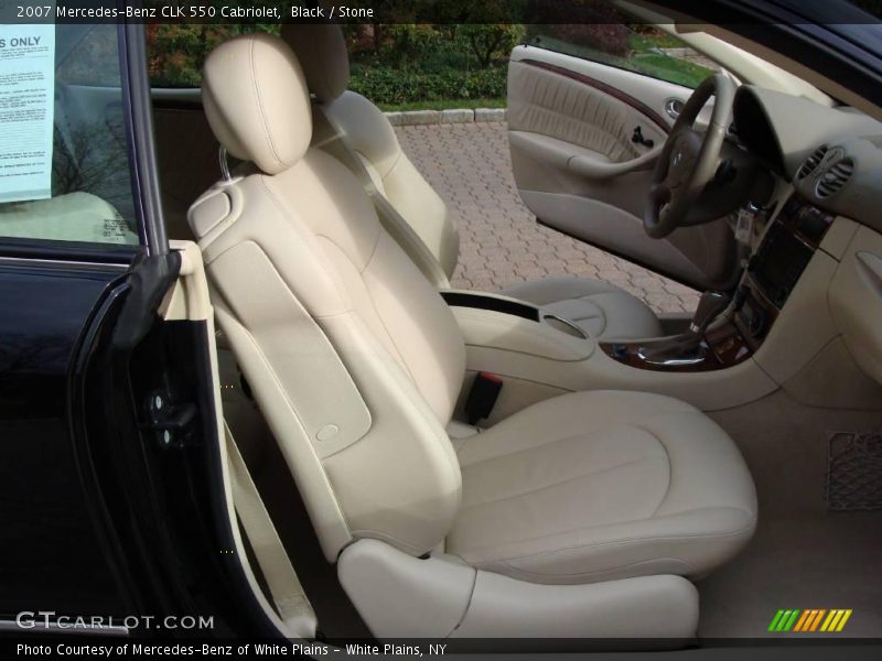 Black / Stone 2007 Mercedes-Benz CLK 550 Cabriolet