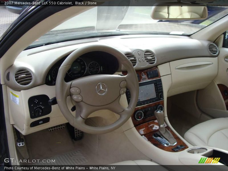 Black / Stone 2007 Mercedes-Benz CLK 550 Cabriolet