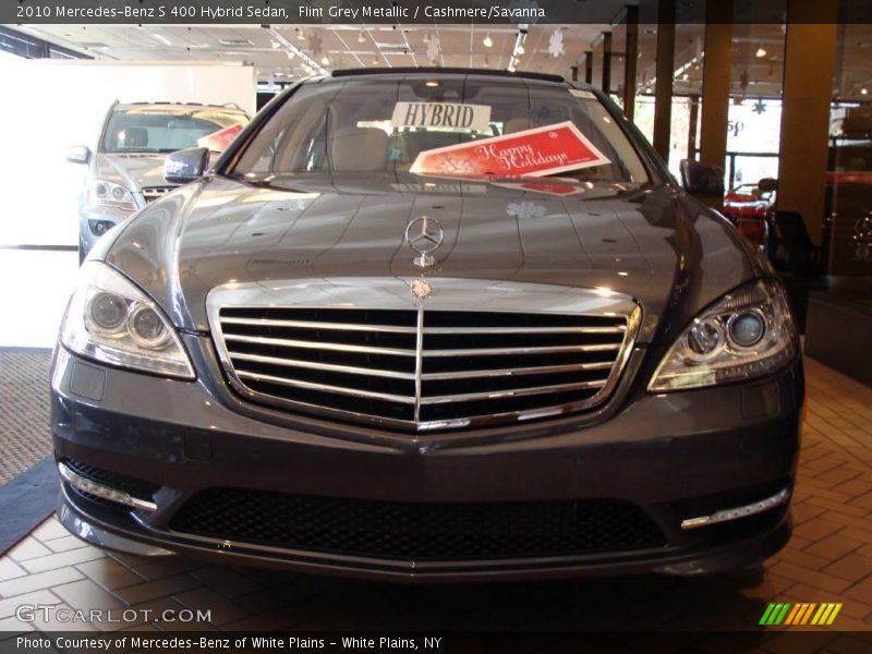 Flint Grey Metallic / Cashmere/Savanna 2010 Mercedes-Benz S 400 Hybrid Sedan