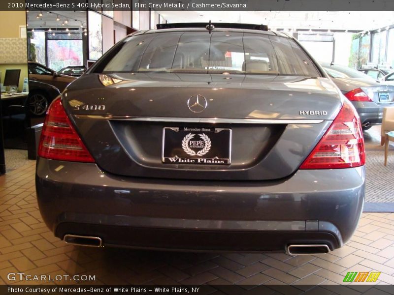 Flint Grey Metallic / Cashmere/Savanna 2010 Mercedes-Benz S 400 Hybrid Sedan