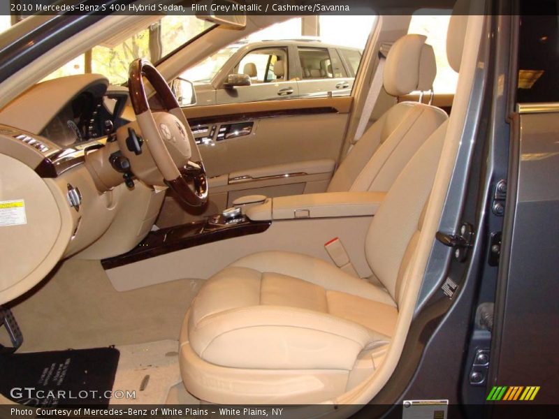 Flint Grey Metallic / Cashmere/Savanna 2010 Mercedes-Benz S 400 Hybrid Sedan