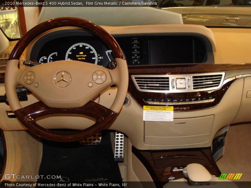 Flint Grey Metallic / Cashmere/Savanna 2010 Mercedes-Benz S 400 Hybrid Sedan