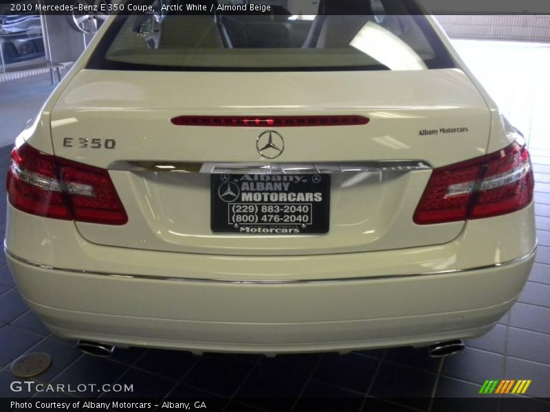 Arctic White / Almond Beige 2010 Mercedes-Benz E 350 Coupe