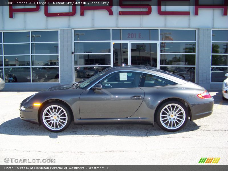 Meteor Grey Metallic / Stone Grey 2008 Porsche 911 Targa 4