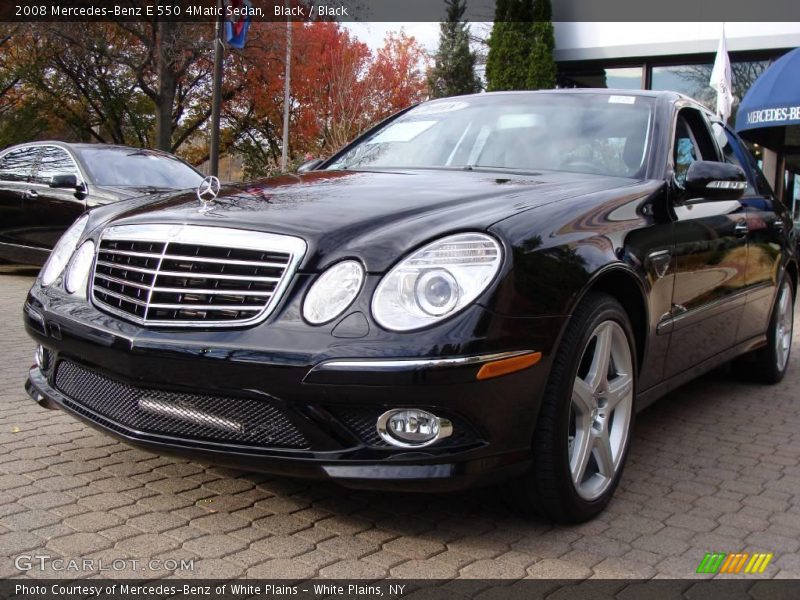 Black / Black 2008 Mercedes-Benz E 550 4Matic Sedan