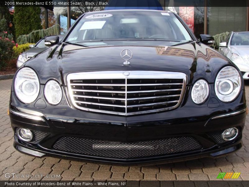 Black / Black 2008 Mercedes-Benz E 550 4Matic Sedan