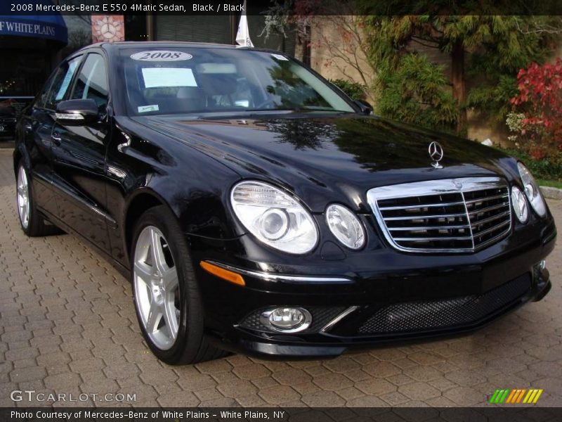 Black / Black 2008 Mercedes-Benz E 550 4Matic Sedan