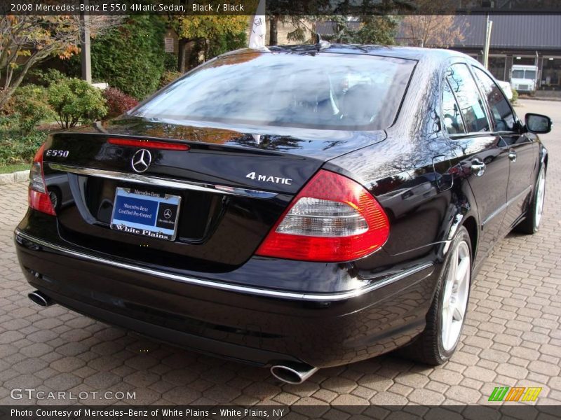 Black / Black 2008 Mercedes-Benz E 550 4Matic Sedan