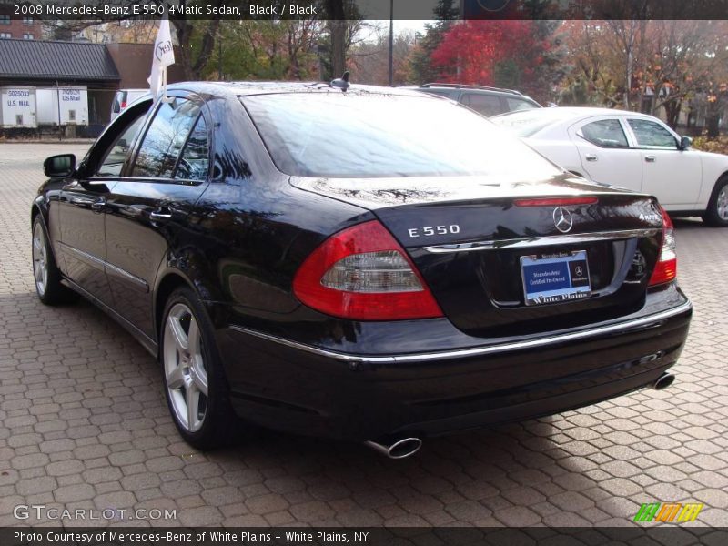 Black / Black 2008 Mercedes-Benz E 550 4Matic Sedan