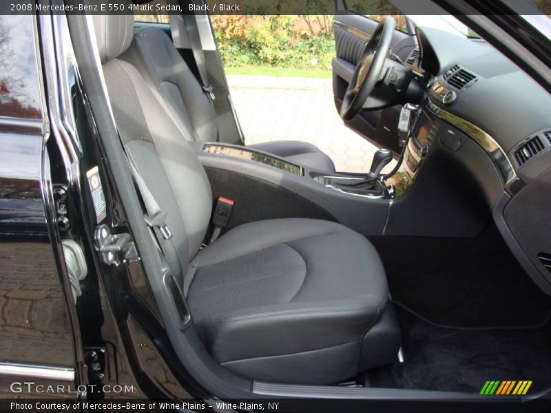 Black / Black 2008 Mercedes-Benz E 550 4Matic Sedan