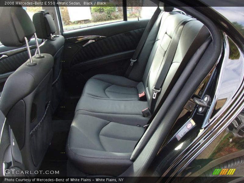 Black / Black 2008 Mercedes-Benz E 550 4Matic Sedan