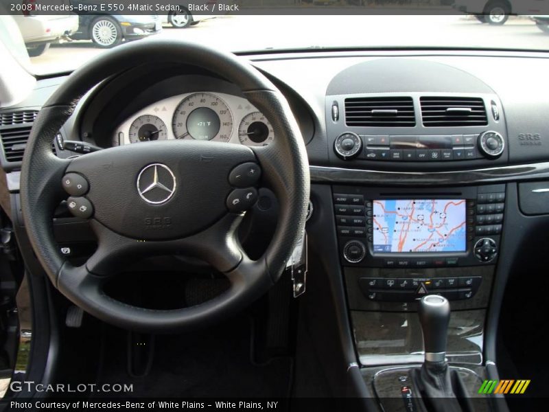 Black / Black 2008 Mercedes-Benz E 550 4Matic Sedan